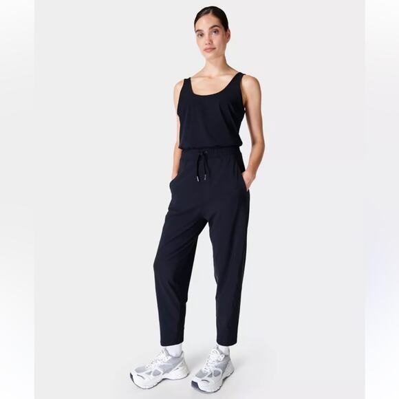 Sweaty Betty Black Explorer Sleeveless Jumpsuit XS - Picture 1 of 8